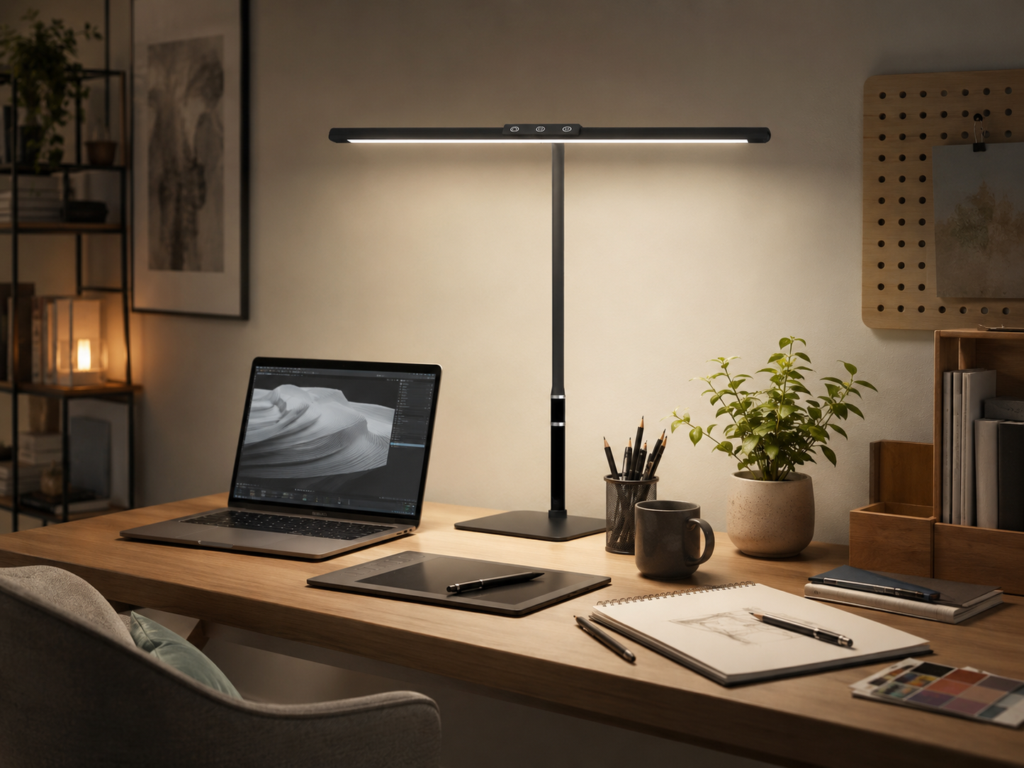 Single-Head Touch Eye-care LED Clip Desk Lamp