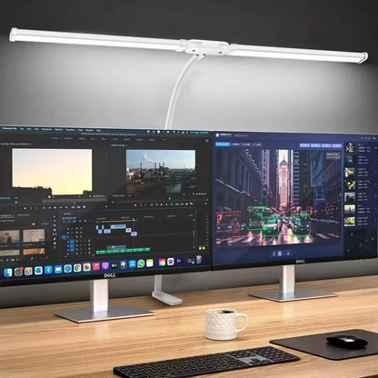 Double Headed Eye-care LED Clip Desk Lamp